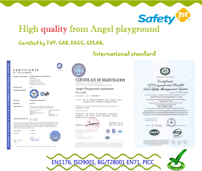 certificated outdoor playground