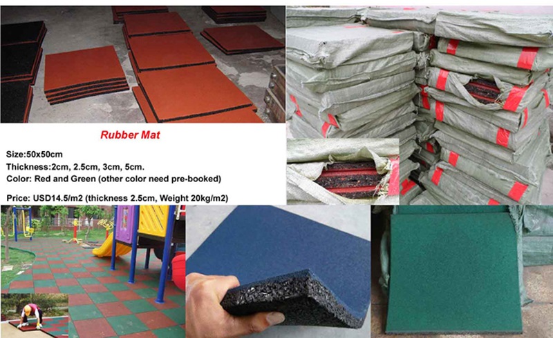 china playground equipment - rubber mat 2